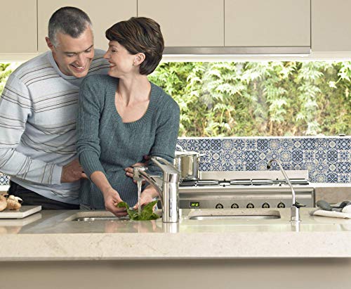 Adesivo de Azulejo para Cozinha Azul Real 10x10 cm 100un