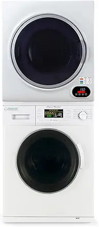 Equator Basic Stackable 13 lbs Washer + Vented Sensor Dryer 3.5cf 110V