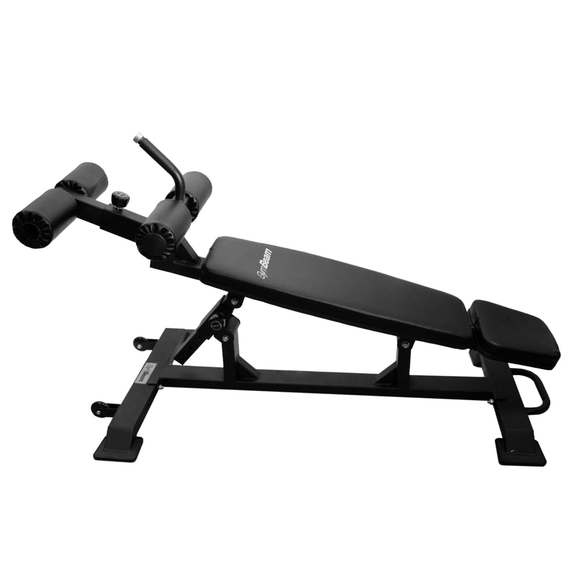 GymBeam Verstellbare AB Bench für effektives Bauchmuskeltraining - Hochwertige Home-Gym-Ausstattung, Sit-Up-Bank mit Verstellbarer Neigung für kommerzielles und heimisches Gym-Equipment, Schwarz