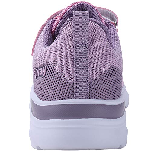 Vivay Girls Running Shoes Athletic Tennis Shoes for Kids Lightweight Sneakers for Big Kid (3c-Pink,Size 5 Big Kid)