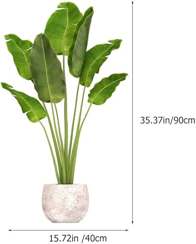 Miniatura 2 de VOSAREA Calcomanías de pared de plantas verdes 3D en maceta, calcomanías de bonsái extraíbles, calcomanías de bonsái para bricolaje, murales