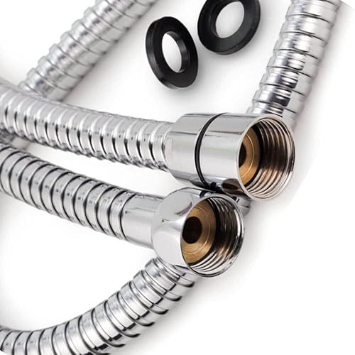 Miniatura 5 de Manguera de ducha de mano elástica de 79 pulgadas, manguera de regadera larga de acero inoxidable flexible de repuesto G12, tubo de ducha para baño