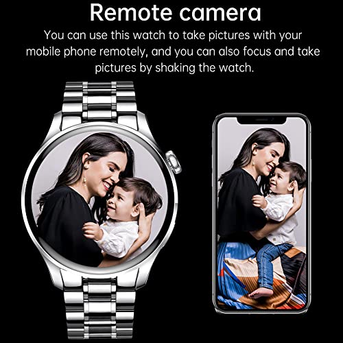 Filiekeu Men Women Smart Watch Bluetooth Calls Heart Rate Sleep Monitor Steps Mens Smart Watch Ip67 Waterproof Fitness Tracker Casual Silver Stainless Steel Smart Watches For Android Ios #TOP4
