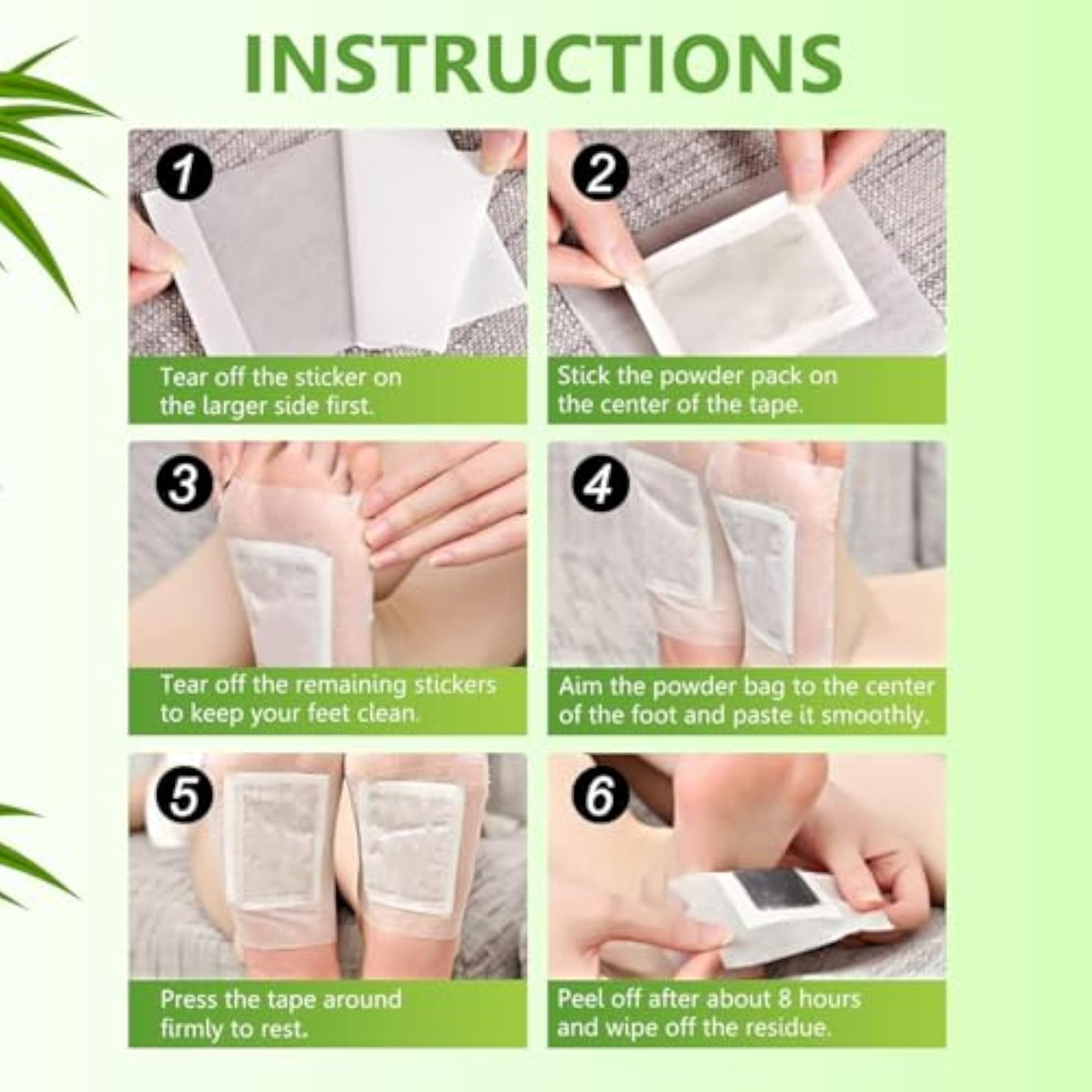 Detox Foot Pads, Organic Natural Cleansing Foot Pads