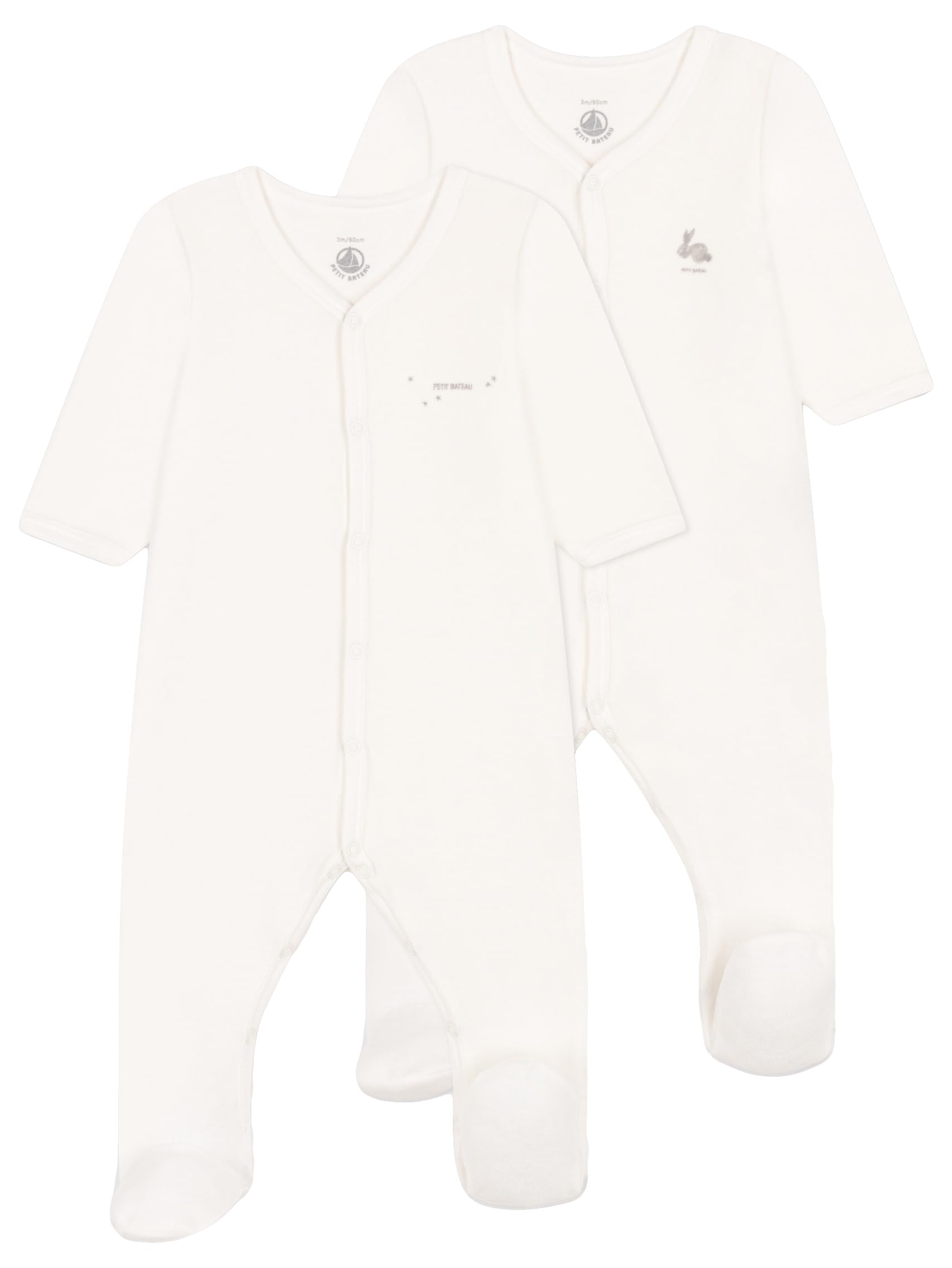 Petit Bateau Pijama Dors Bien (Pack de 2) Unisex bebé