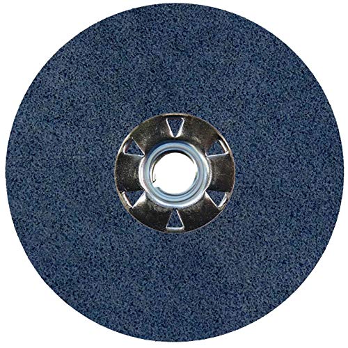 Image of Weiler 62057 Wolverine Zirconia Alumina Resin Fiber Sanding & Grinding Disc, 4-1 /2 inch Diameter, 100 Grit, 5 /8 inch - 11 Hub (Pack of 25)