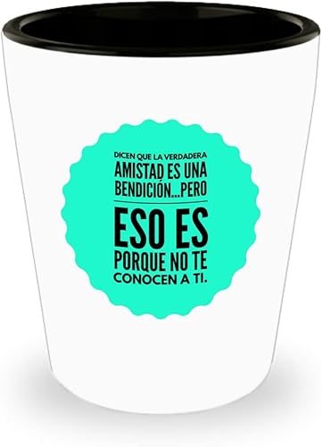 Regalo para amigo Tequila Shot para amigos Regalo para Navidad, graduados, profesionales y estudiantes vaso