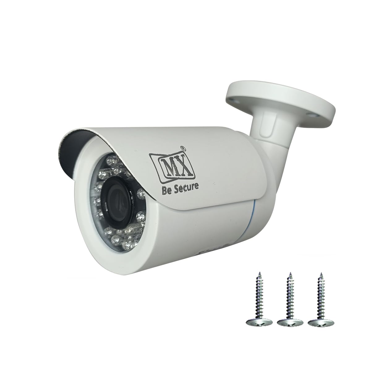 MX Dummy Security CCTV Camera Fake Camera CCTV Bullet Camera (Metal Body)(No Audio/No Video) with Battery Operated Red Led Light is Ideal for Indoor and Outdoor Use Home & Office-picture-20