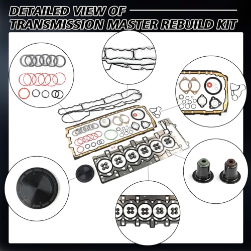 Image of 11117530262 Engine Overhaul Gasket Seals Kit Fits for 335i 135i E60 E90 E92 E89 E71 N54 3.0L Engine Rebuilding Gasket Aftermarket Parts