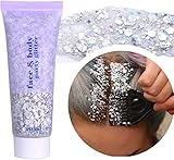 [Funkelnd und wunderschön] – Das Chunk Body Glitter Gel ist sehr funkelnd und wunderschön. Helle Filme mit Mond, Sternen, Sechseck, einzigartiges, hochwertiges Material, lassen Pailletten attraktive Farbe abgeben, sehr schön, geeignet für den Einsatz in der Hochzeit, Halloween, Bar, Party, Auftritt. Es gibt 6 Farben, perfekt für Geschenke und Ihre Glitzersucht.