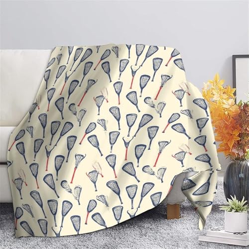 Couverture plaid Lacrosse 3D imprimé et jeté de canapé pour jeunes