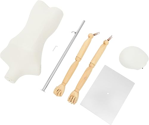 Miniatura 9 de Forma de vestido de torso de maniquí femenino, vestido de costura con brazos desmontables modelo M-annequin, exhibición de maniquí con base de