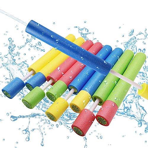 ToyerBee Water Gun for Kids, 8 Pack Super Foam Soaker Toys-Shoots Up to 35 Ft, Water Blaster Squirt, Water Cannon for 4.5.6.7 Year Old Boys& Girls& Adults, Summer Pool & Water Kids Toys