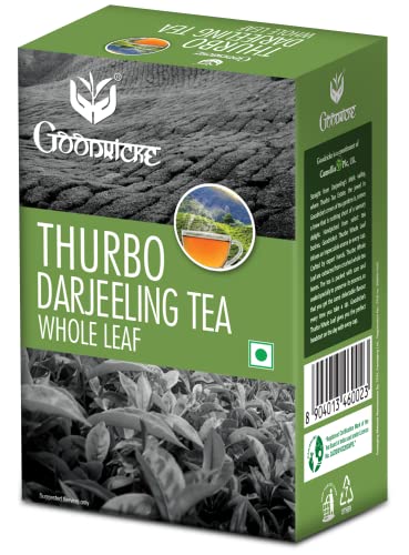 Image of GOODRICKE Thurbo Darjeeling Tea - 250gm (Pack of 3) | Whole Leaf Tea | Premium Black Long Loose Tea Leaves with Rich Taste