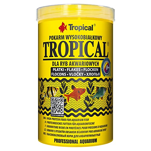 Tropical 1000ml / 200g - alimento para Peces en Forma de Escamas con un Alto Contenido de proteínas