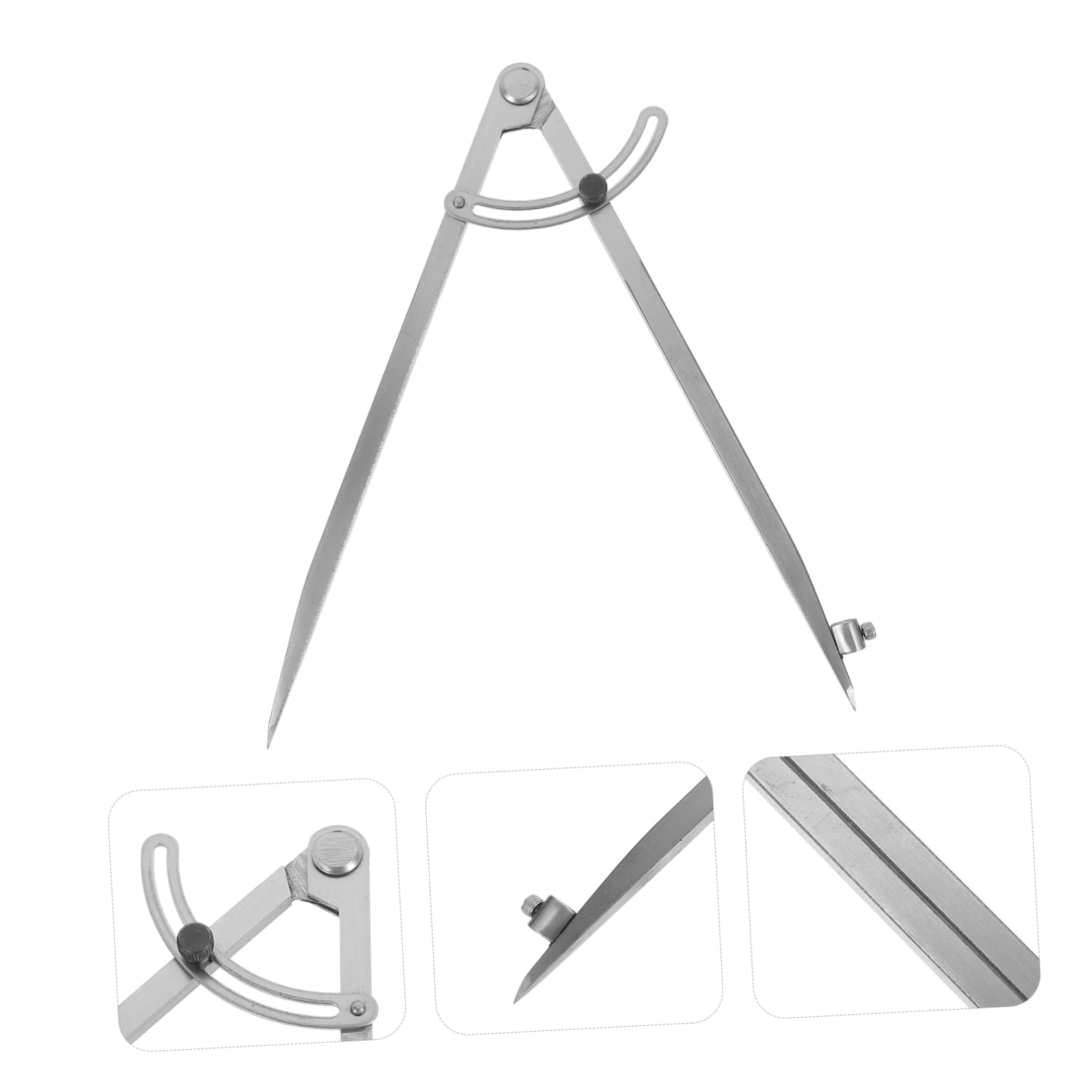 OSALADI 4 Pièces Compas Portable avec Support Stylo Outil de Traçage Géométrique pour Étudiants et Pratique pour Menuiserie