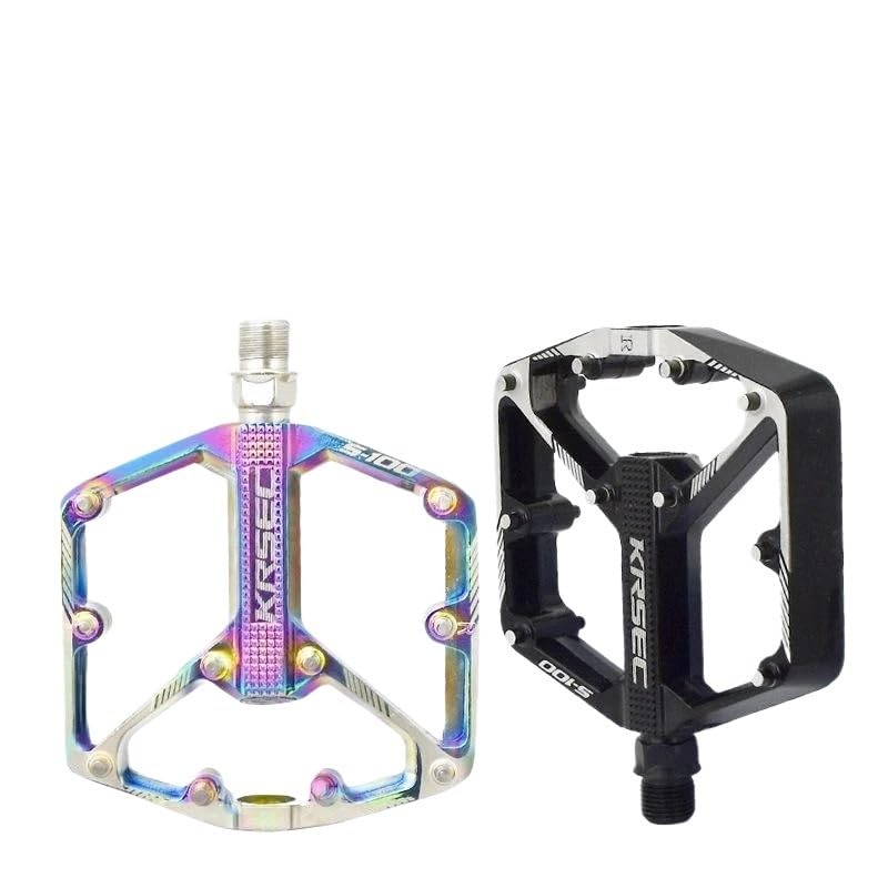 Pédale VTT de route en alliage aluminium coloré avec roulements scellés