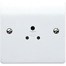 Mk K770WHI 2A 1-Gang Round Pin Socket
