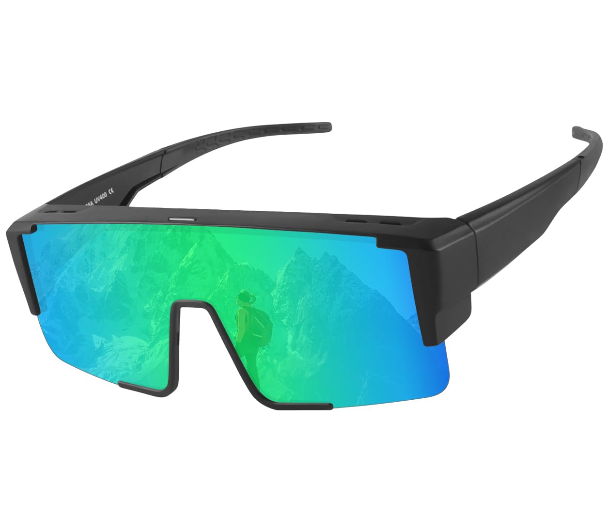 OULAIQI Lentes de sol polarizados para hombres y mujeres, UV400, envolventes para conducir, ciclismo, pesca