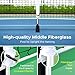 niupipo Pickleball Paddles/Pickleball Net - Pickleball Paddle Set of 2 w/Fiberglass Surface & 2 Durable Overgrips, Portable Pickleball Net System with Metal Frame Stand & Carrying Bag, Great for Fun