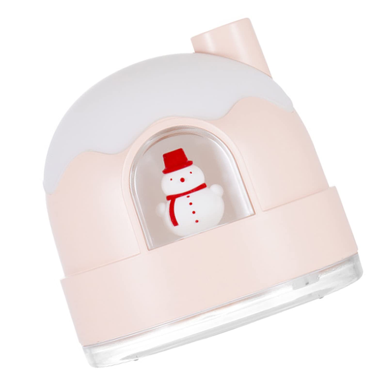 Humidificador de niebla fría con luz nocturna, humidificadores ultrasónicos silenciosos for dormitorio, apagado automático, lindo diseño de casa de nieve, humidificadores for bebés, guardería, toda la