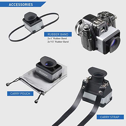 Kamerar Cvf-1 Collapsible Lcd Viewfinder 3X Magnifier For 3.0" And 3.2" Dsrl Camera Lcd Screen For Canon, Nikon, Pentax, Sony Dslr, Camera Screen Sunshade Hood #TOP5