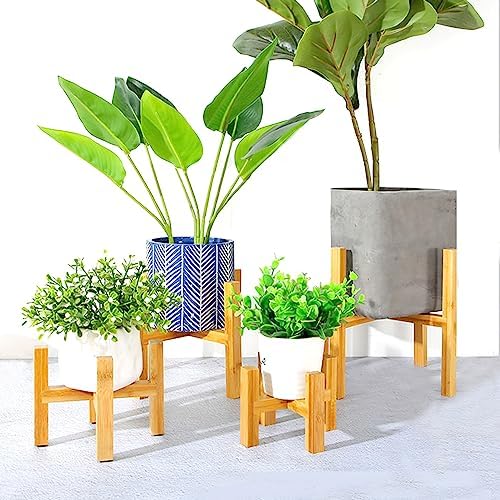ISANPAN 4 pack Small Plant Stands Indoor,4/4/6/8 inch