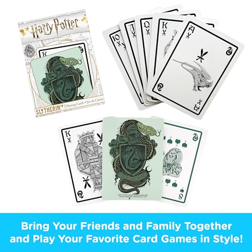Baraja de Cartas Harry Potter Slytherin Póker miniatura 2