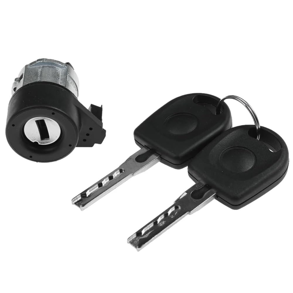 Hzsmyxgs One Color Car Lock Barrel 3B0905855c Compatible With Vw For Beetle For J&Etta For Golf For Passat Car Ignition Lock Cylinder With 2 Keys