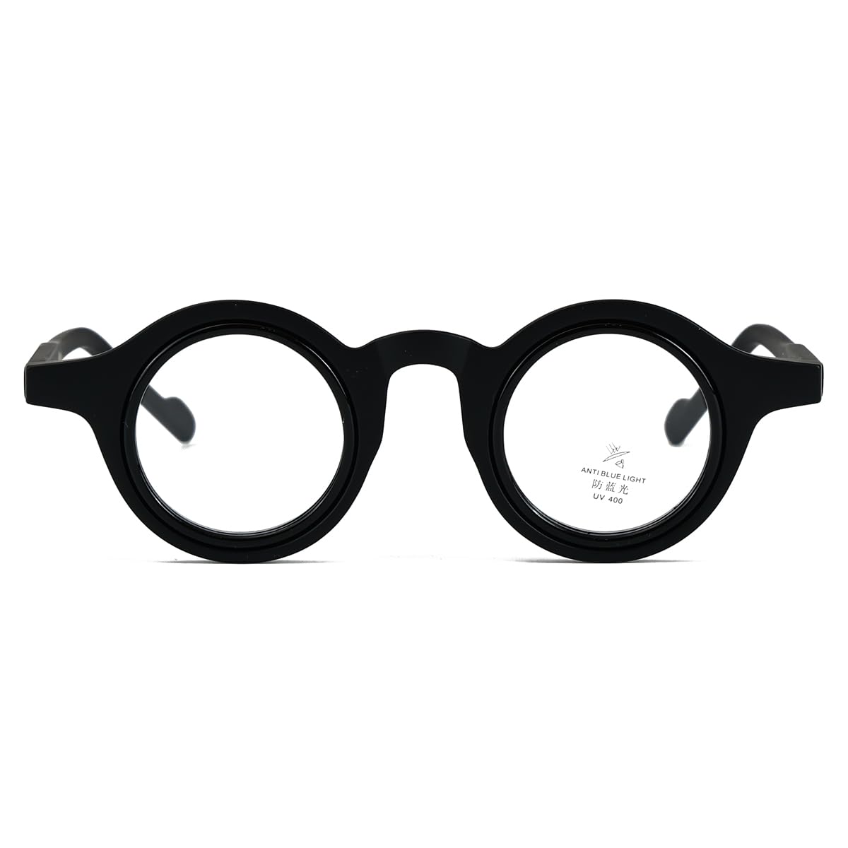Małe okrągłe szkła dla kobiet i mężczyzn, oprawka TR90, w stylu vintage, niebieskie światło, retro, UV400