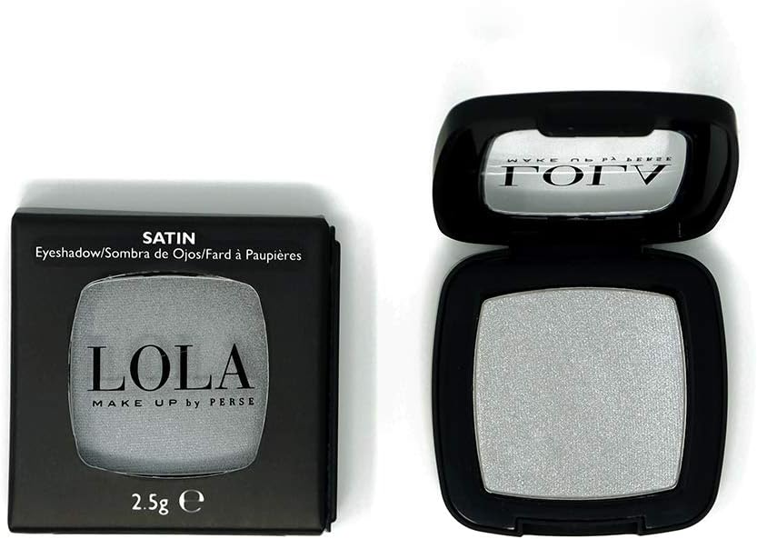 LOLA Mono Makeup Eyeshadow with Natural Ingredients and High Coverage Satin Eye Shadow for Women Vegan and Cruelty-Free Eye Makeup Cosmetic Palette for All Skin Types Pale Grey Satin (015)