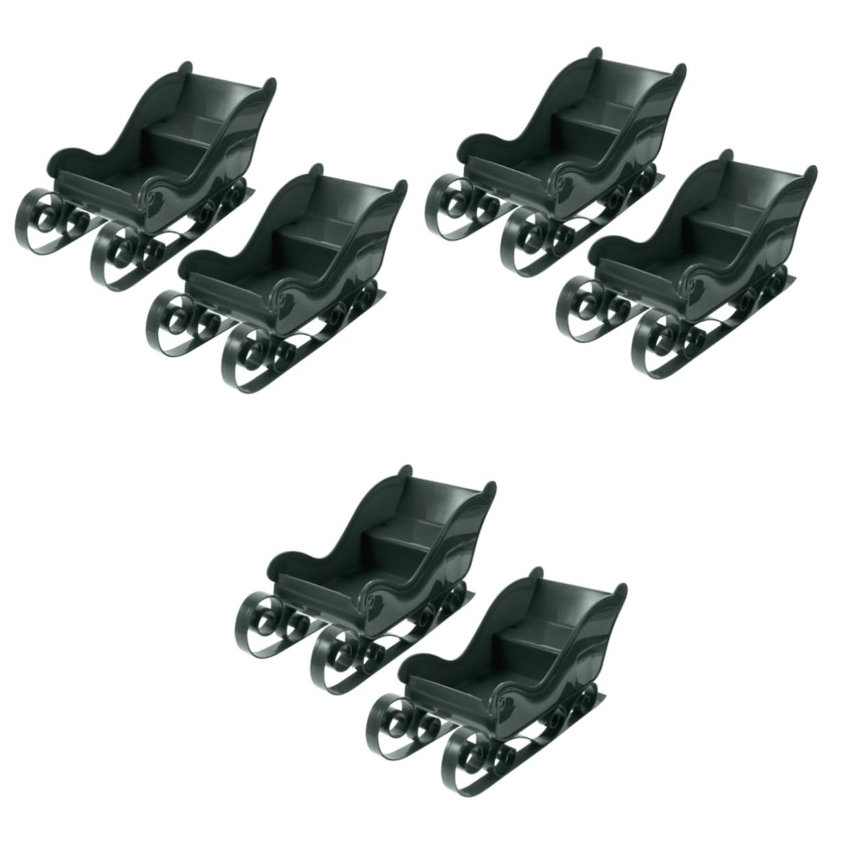 Zerodeko 3 Sätze Weihnachten Schlitten Fahren Schneemann- Winterdeko Pappschlitten Schlittenverzierung -weihnachtsschmuck Mini-weihnachtsschlitten Green 2 Stücke * 3