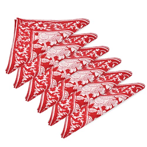 Image of BLOCKS OF INDIA Hand Block Print Cotton Table Napkin (Color 4)