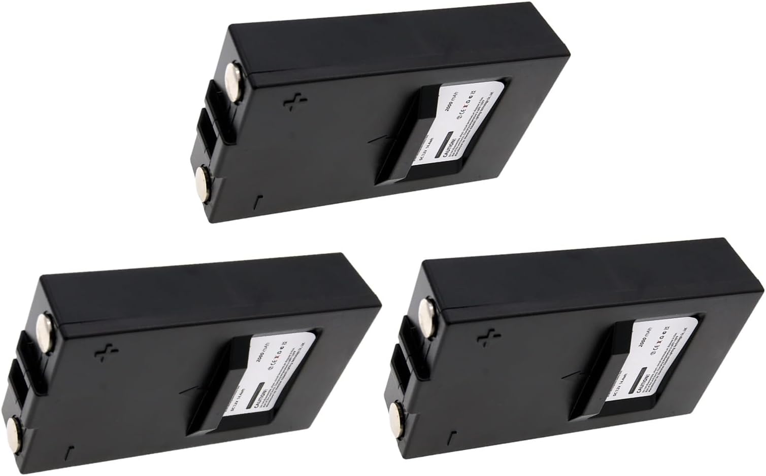 (3 Pack) 2055112 804572 Replacement NI-MH Battery Compatible with Combi Drive 5000 Dulevo 5000 Combi Hi Drive 4000 ET Hiab/Olsbergs Hi Drive 4000 AF-HI4000M FUA 41 Ni-MH 2000mAh/7.2V