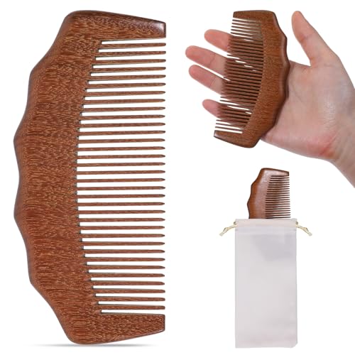 Image of Labor Comb Birthing Comb Birth Comb with Cloth Bag Birthing Comb for Labor Wooden Comb Sandalwood Comb Labor and Delivery Essentials Pregnancy Gift for Pregnant Women