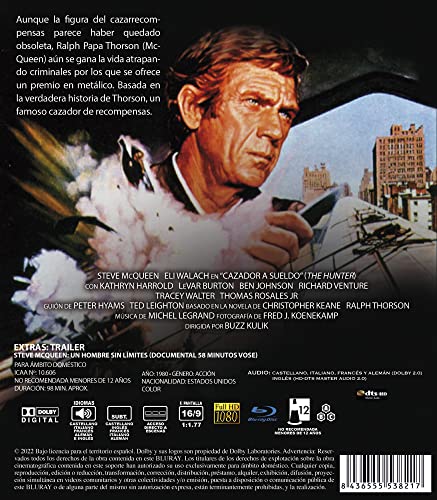 The Hunter 1980 / Le Chasseur/Il cacciatore di taglie/Cazador a Sueldo Blu-Ray Import Plays in English Steve McQueen