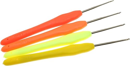 Miniatura 3 de Lind Kitchen 4 ganchos de ganchillo, kit de ganchos de ganchillo de encaje con mango multicolor, agujas de metal para tejer con asas suaves (0.039