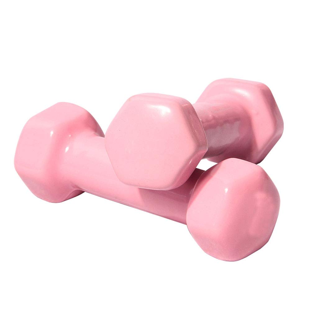 Dumbbells Dumbbell 2pcs Small Dumbbells Ladies Fitness Equipment Male  Hexagon Dumbbell Children Home Weight Loss Exercise Arm Muscles (Color  Light