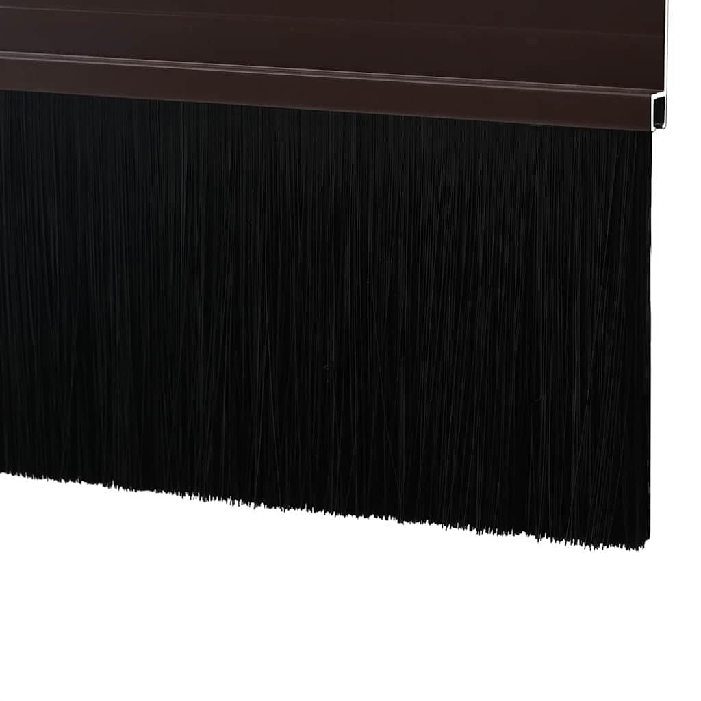 Guarnizioni autoadesive per porte, 12 pezzi, marrone, 100 cm, in lega di alluminio, resistenti alle intemperie, fonoassorbenti, isolanti, per interni, facili da montare, durevoli, design