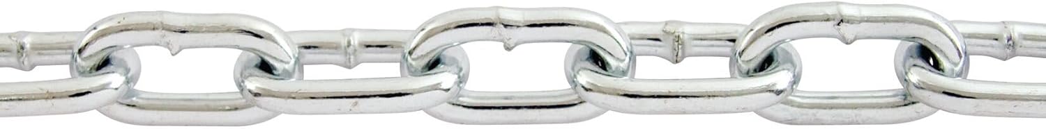 525221 5/16-inch x 20 ft. Zinc-Plated Proof Tested Coil Chain with 1900 lb. Safe Working Load, Grade 30, General Purpose Chain