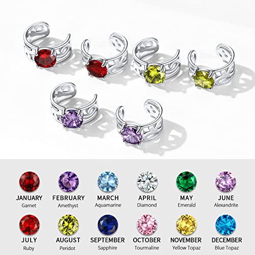 Chicsilver Celtic Knot Ear Cuffs 925 Sterling Silver Ear Cuff Earrings Non Piercing Cartilage Cuffs Peridot Birthstone Ear Conch Clip On Earrings For Women Adjustable - August #TOP2