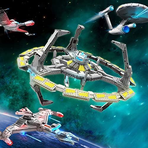MCHE Technik Raumstation Bausatz, 2357 Teile Kreativ Raumschiff Science-Fiction-Reihe Klemmbausteine Bauset, Kompatibel… – Bild 6