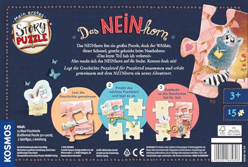 Kosmos Mein erstes Story-Puzzle: Das NEINhorn - 15 Teile, Multicoloured, 30 x 40 cm - Image 2