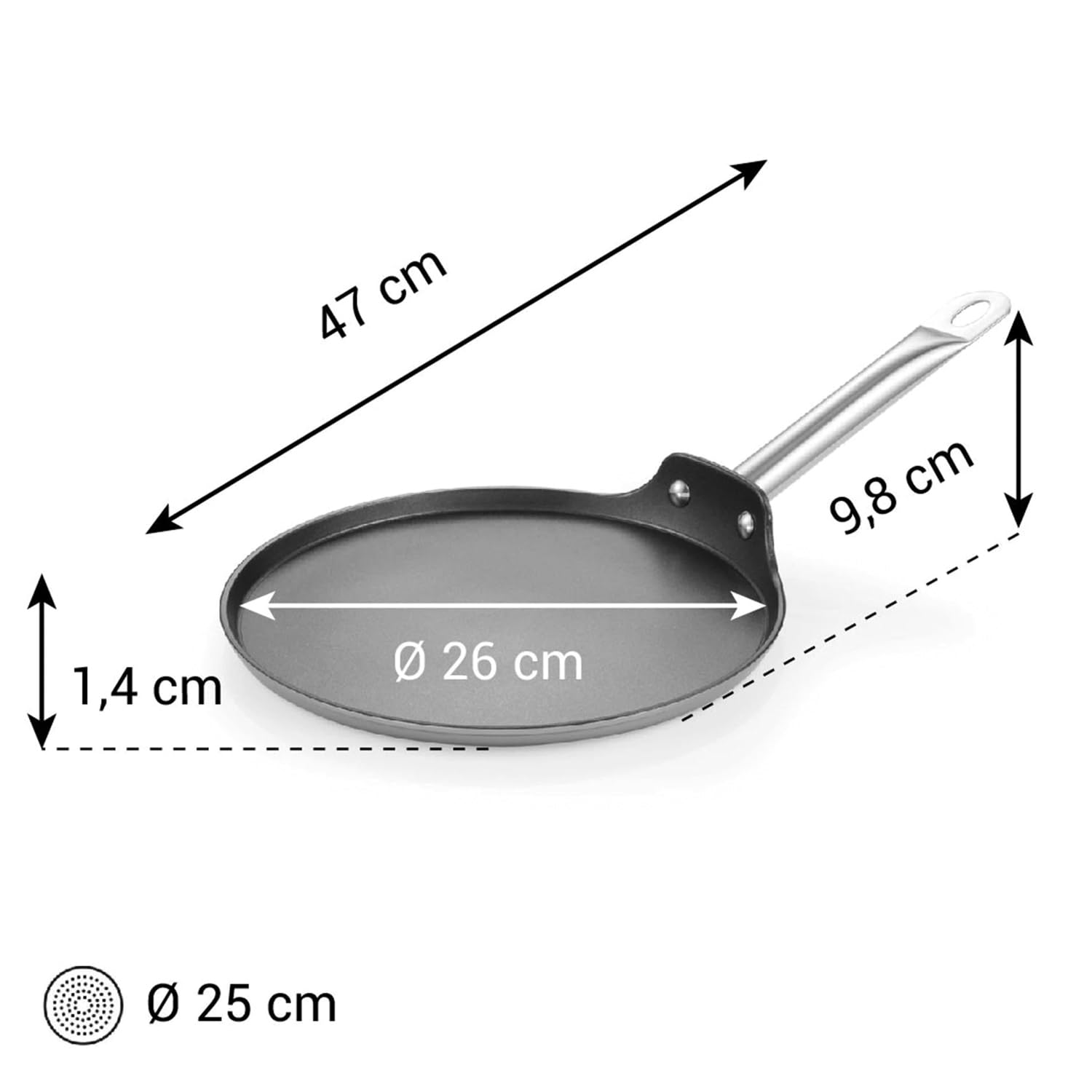 Tescoma 606950 Crepiera ø26 cm GrandCHEF+