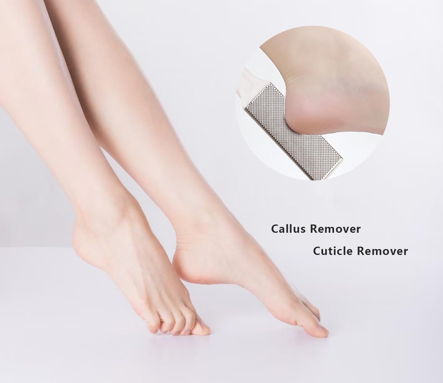 Professional Foot Files Callus Remover,Foot Scrubber for Dead Skin,Stainless Steel Foot Rasp-White(1 Pack) - Image 5