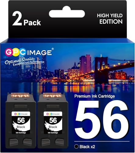 GPC Image Remanufactured Ink Cartridge Replacement for HP 56
