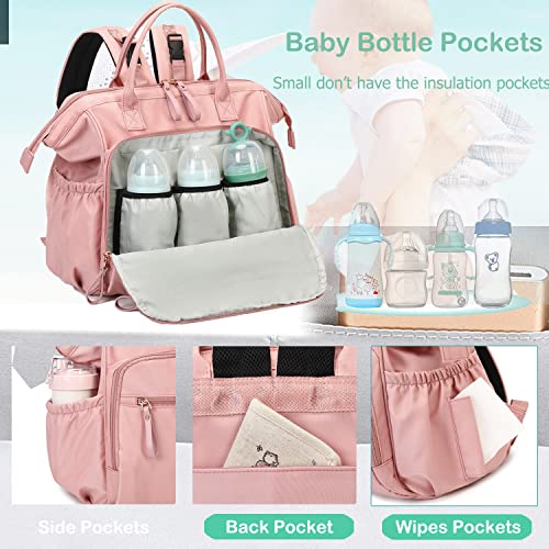 Loradi Convertible Diaper Bag Tote, Water-Resistant Diaper Backpack With Anti-Theft Pockets, Small Crossbody Bag #TOP2