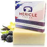 Mericle Soap Co. Black Raspberry Vanilla Organic 5oz Body Bar | 100% Natural | Made in the USA | Vet