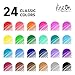 Colored Gel Pens, Lineon 24 Colors Retractable Gel Ink Pens with Grip, Medium Point(0.7mm) Smooth Writing Pens Perfect for Adults and Kids Journal Notebook Planner, Writing in Office and School