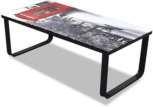 Miniatura 6 de Mesa auxiliar, mesa de centro emergente, mesa de centro de madera maciza adecuada para sala de estar, oficina, balcón, sala de estar familiar con